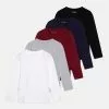 Friboo 5 Pack - Top S Dlhým Rukávom - Multi-Coloured/Black/Dark Red