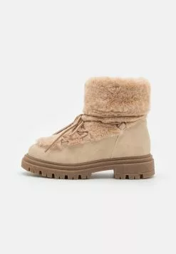 Friboo Členkové Šnurovacie Čižmy - Nude