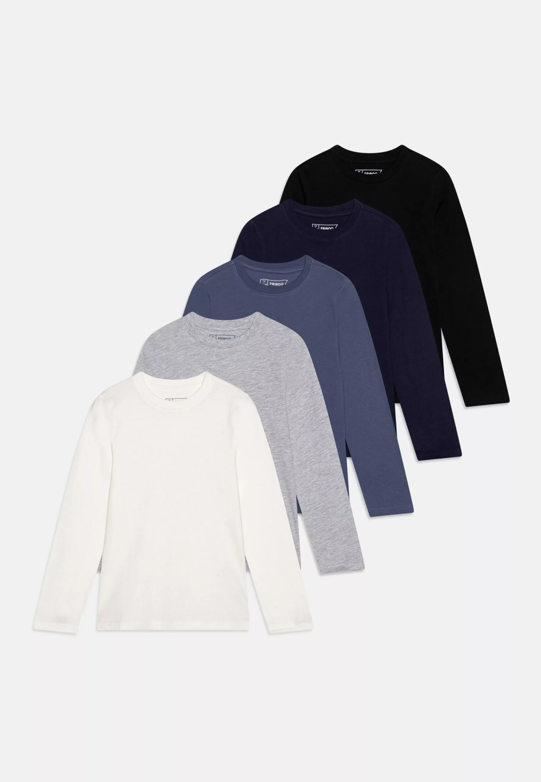 Friboo 5 Pack - Top S Dlhým Rukávom - Multi-Coloured/Blue/Black
