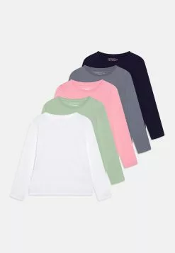 Friboo 5 Pack - Top S Dlhým Rukávom - Multi-Coloured/Pink/Green