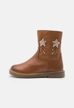 Friboo Leather - Klasické Členkové Čižmy - Cognac