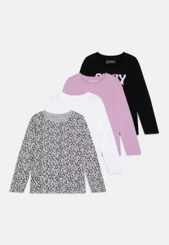 Friboo 4 Pack - Top S Dlhým Rukávom - Multi-Coloured/Purple/Black