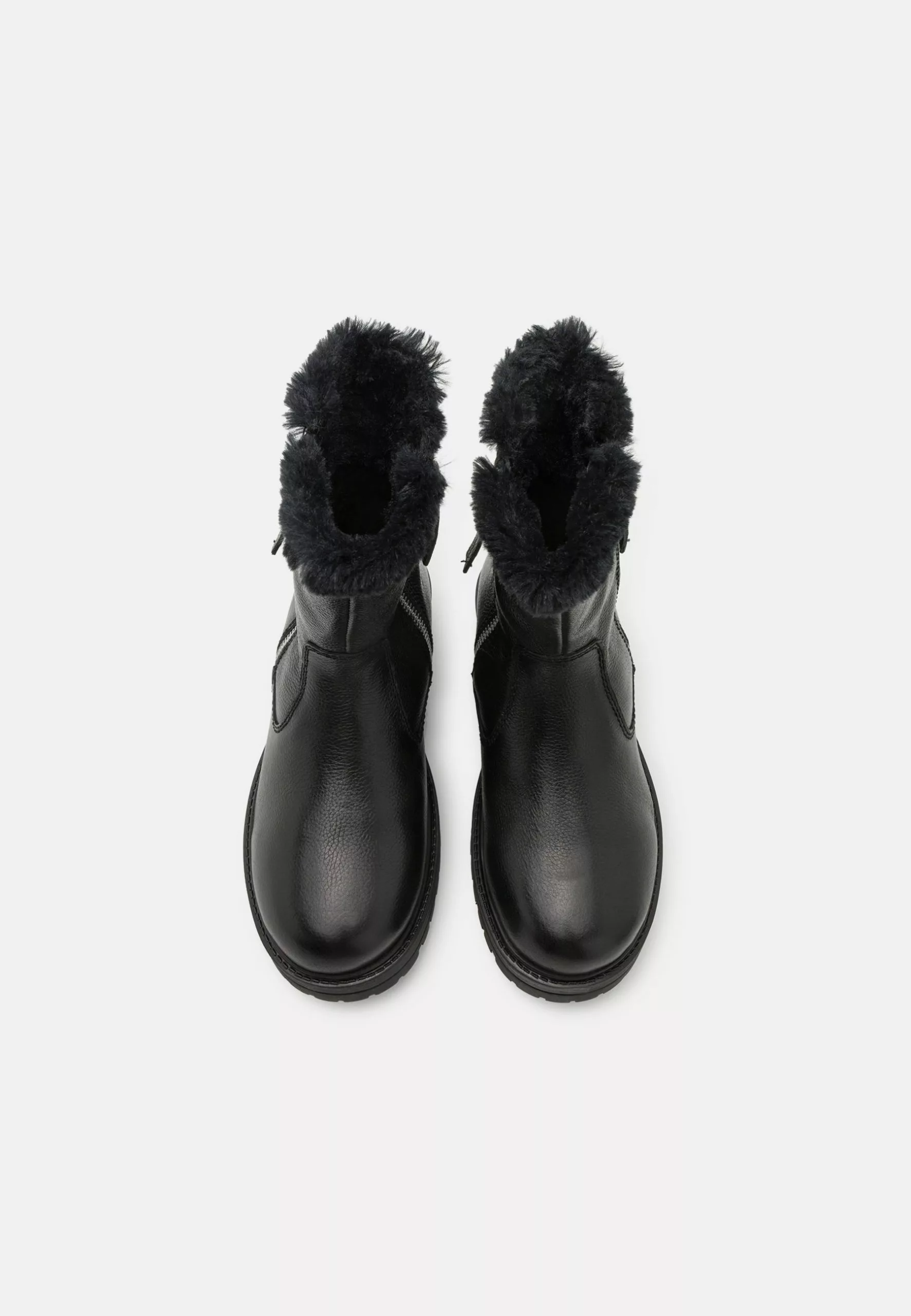 Friboo Leather - Zimné Čižmy - Black - Image 4